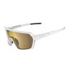 Matte White - Smoke Gold Mirrored